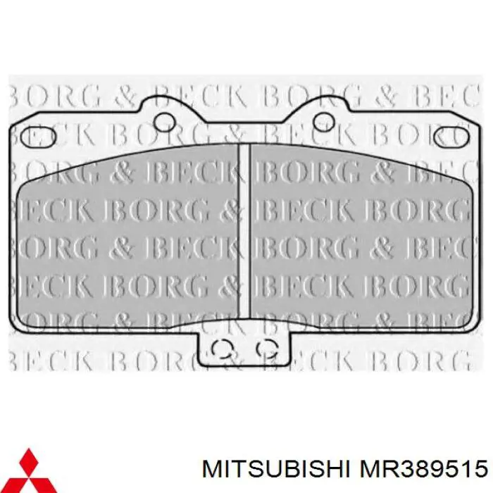 MR389515 Mitsubishi Передні гальмівні колодки