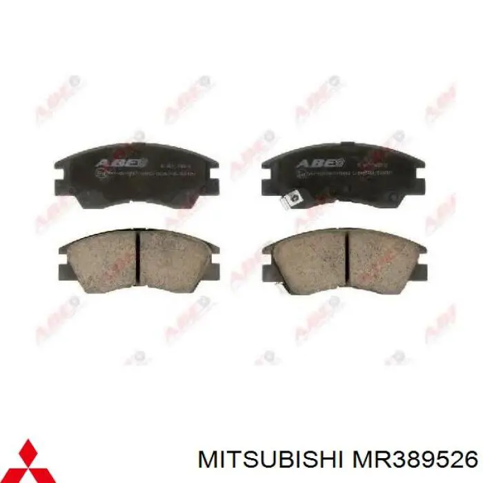 Купити MR389526 Mitsubishi Колодки гальмівні передні, дискові