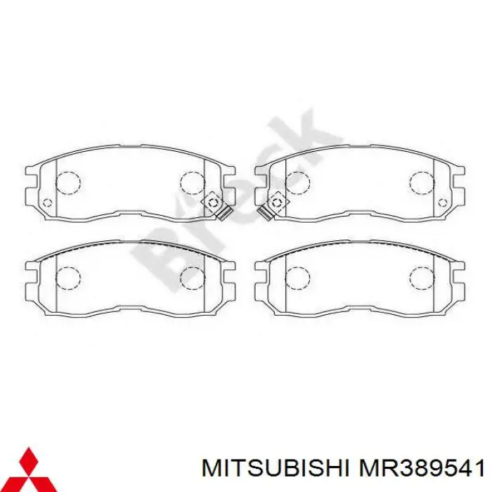 Гальмівні колодки Mitsubishi MR389541 ціна, від 16.43 USD