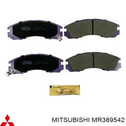 MR389542 Mitsubishi Передні гальмівні колодки