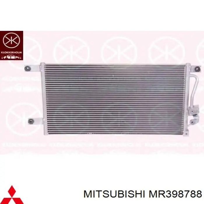 MR398788 Mitsubishi радіатор кондиціонера