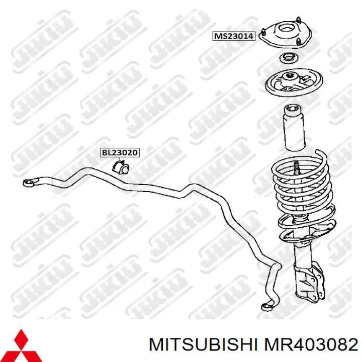 Купити MR403082 Mitsubishi Подушка стабілізатора передня