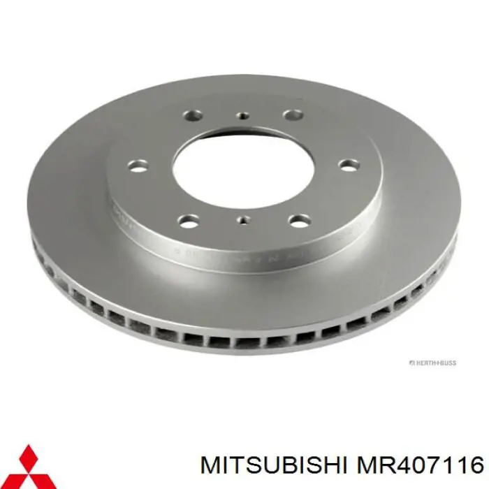 MR407116 Mitsubishi Гальмо дискове переднє