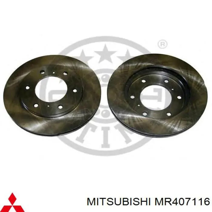 Диск переднього гальма Mitsubishi MR407116 ціна, від 12.67 USD