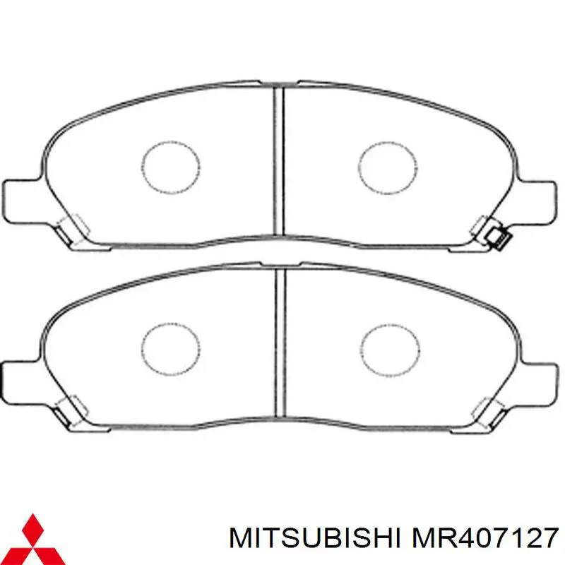 Купити MR407127 Mitsubishi Колодки гальмівні передні, дискові