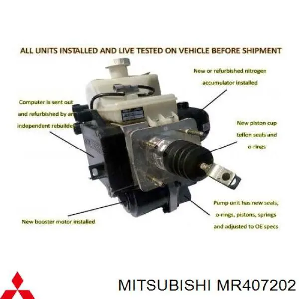 MR407202 Mitsubishi Циліндр гальмівний, головний