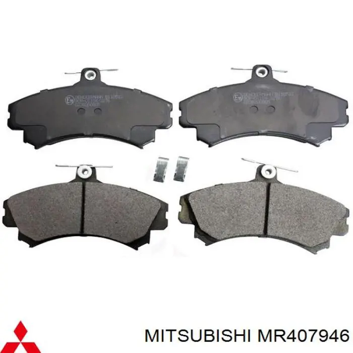 MR407946 Mitsubishi колодки гальмівні передні, дискові