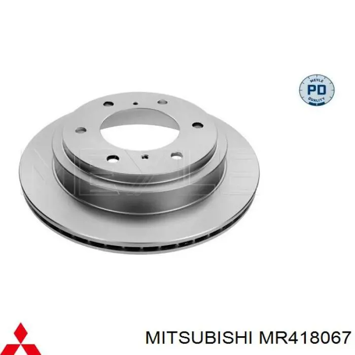 Купити MR418067 Mitsubishi Диск заднього гальма