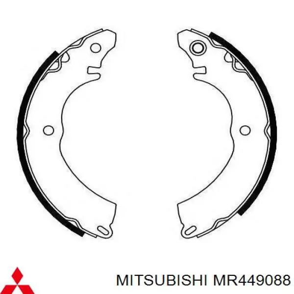 Колодки гальмові задні, барабанні MR449088 Mitsubishi