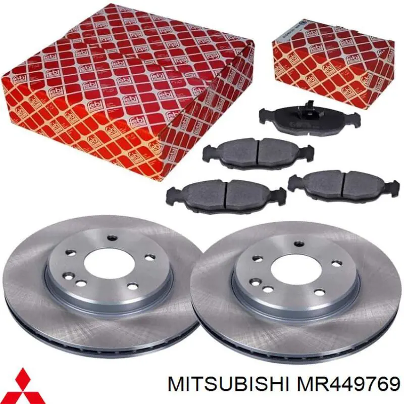 MR449769 Mitsubishi Гальмо дискове переднє