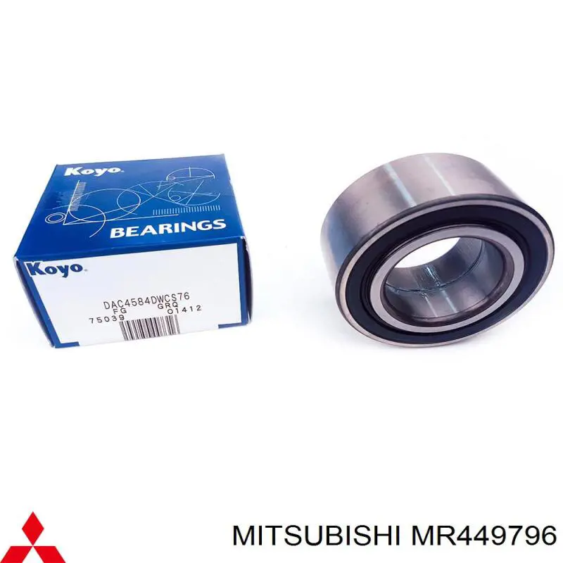 Підшипник маточини передньої MR449796 Mitsubishi