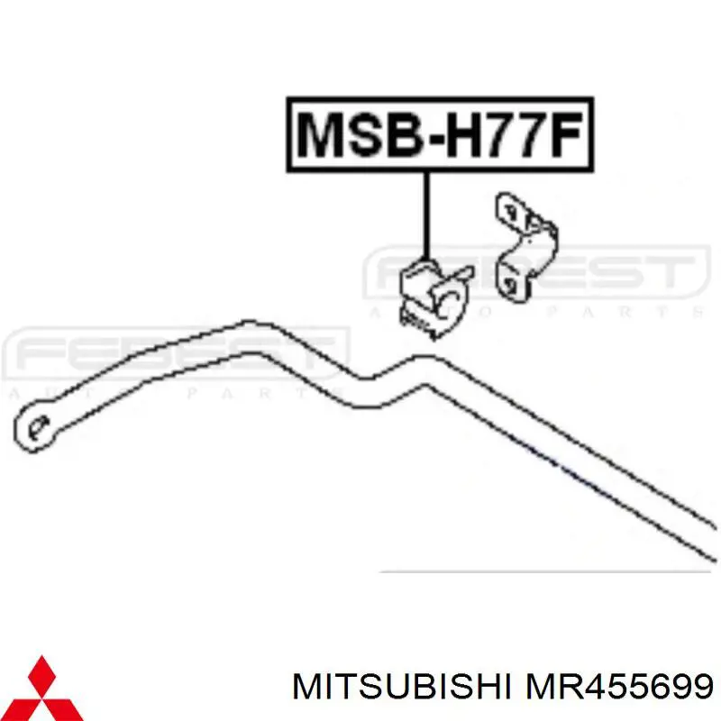 Подушка стабілізатора Mitsubishi MR455699 ціна, від 2.54 USD
