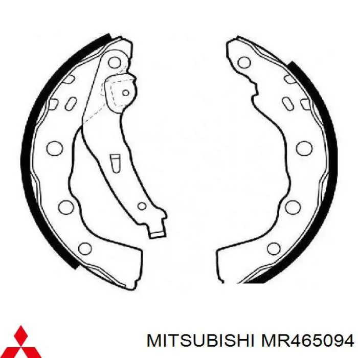 Колодки гальмові задні, барабанні MR465094 Mitsubishi