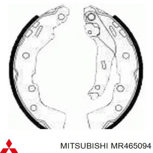Колодки гальмові задні, барабанні Mitsubishi MR465094 ціна, від 19.32 USD