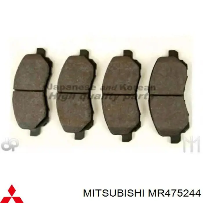 MR475244 Mitsubishi колодки гальмівні передні, дискові