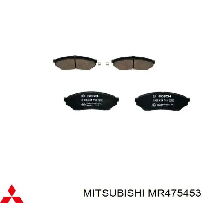 Колодки гальмівні передні, дискові MR475453 Mitsubishi