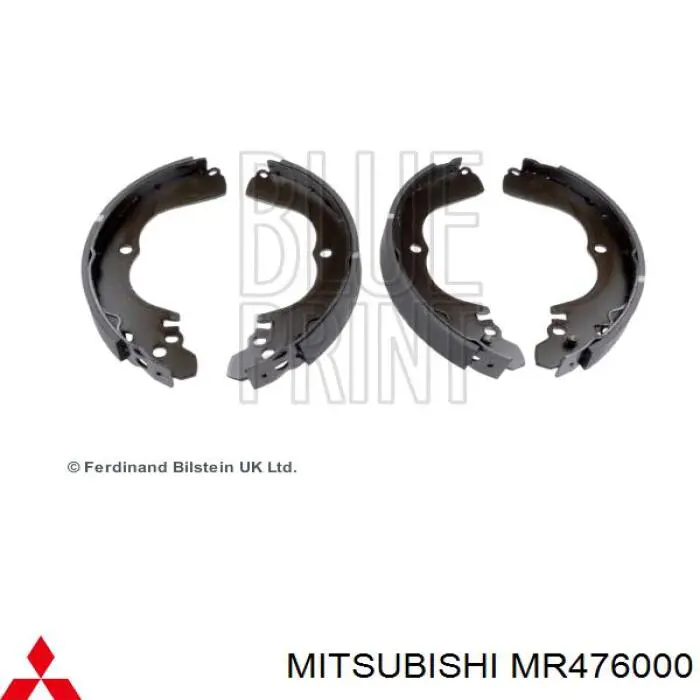 Колодки гальмові задні, барабанні MR476000 Mitsubishi