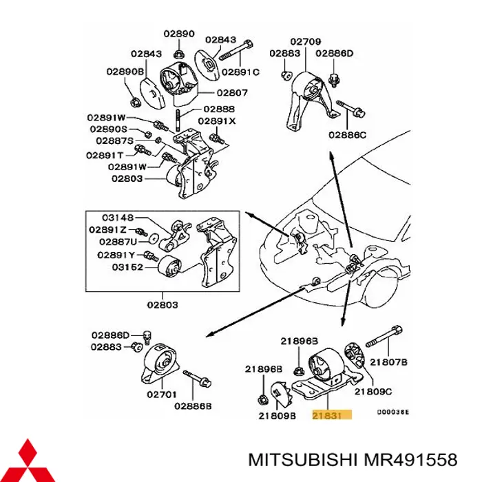 MR491558 Mitsubishi 