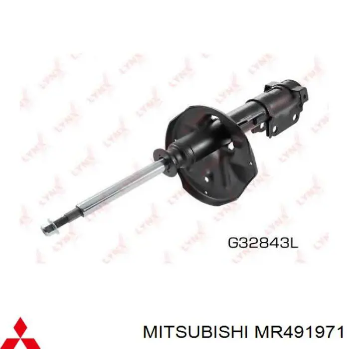 Амортизатор передньої підвіски, лівий Mitsubishi MR491971 ціна, від 126.71 USD