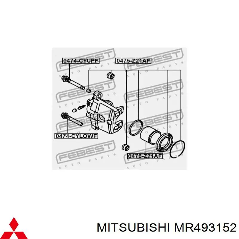 Поршень супорта гальмівного, переднього Autofren D025675 ціна, від 12.95 USD