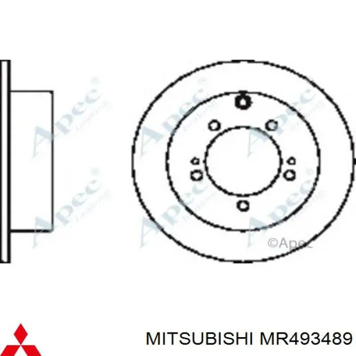 Задні дискові гальма Mitsubishi MR493489 ціна, від 31.67 USD