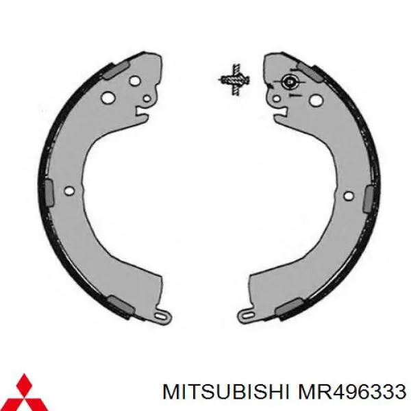 Купити MR496333 Mitsubishi Колодки гальмові задні, барабанні