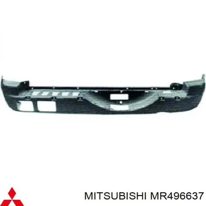 MR496637 Mitsubishi бампер задній