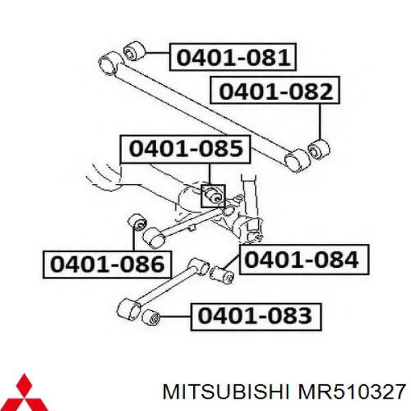 Сайлентблок заднього поздовжнього верхнього важеля Q0052477 Q-fix