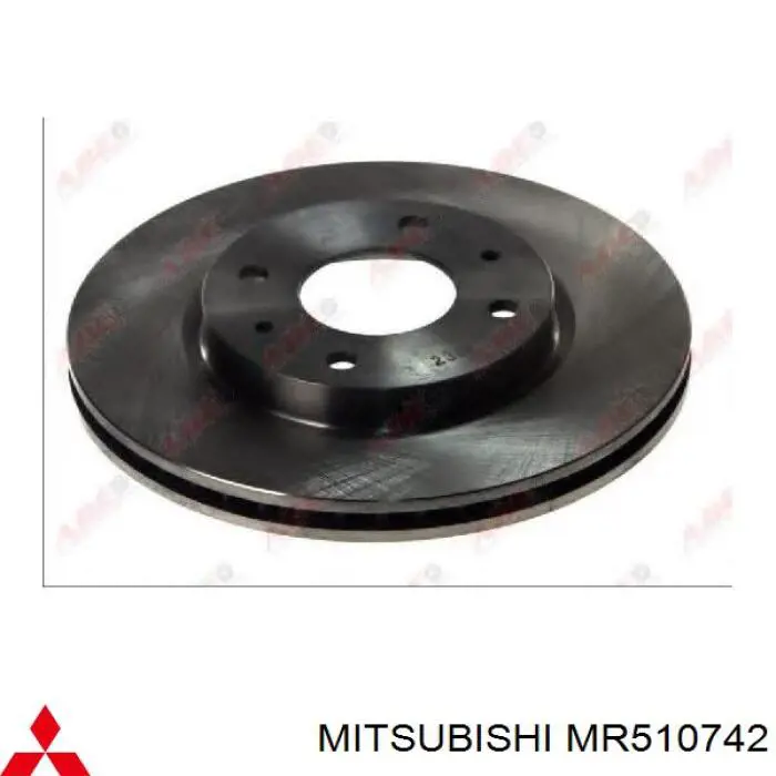 MR510742 Mitsubishi диск гальмівний передній