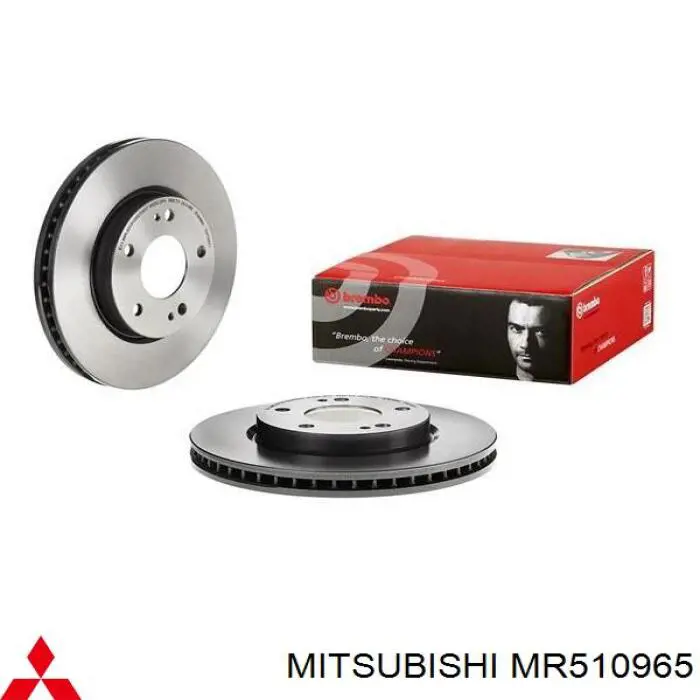 MR510965 Mitsubishi диск гальмівний передній