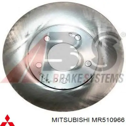 MR510966 Mitsubishi диск гальмівний передній