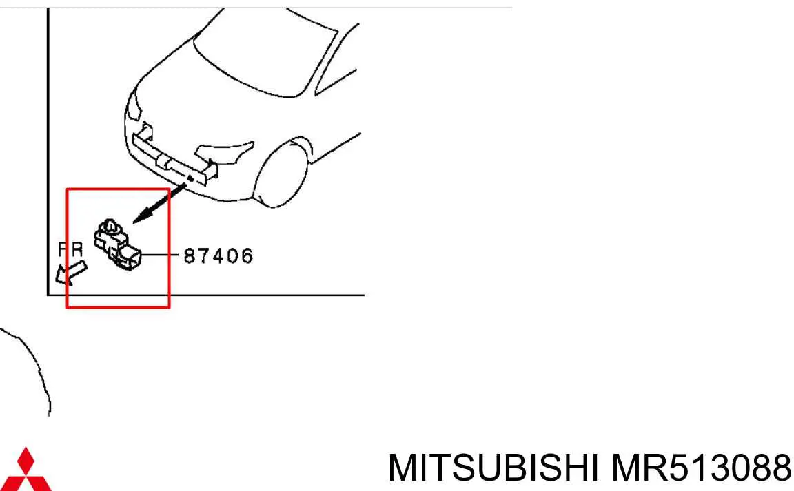 Датчик температури повітря в салоні Mitsubishi Outlander (CU) (Міцубісі Аутлендер)