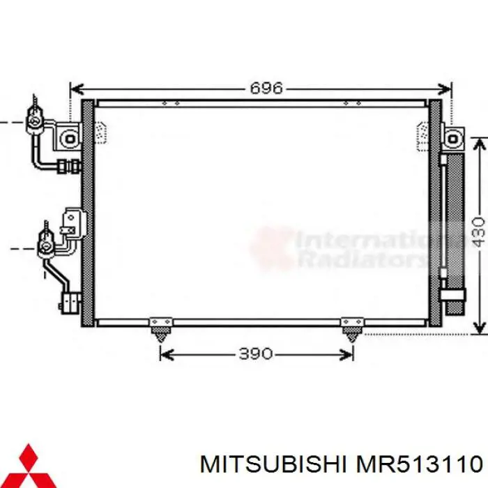 Купити MR513110 Mitsubishi Радіатор системи охолодження кондиціонера