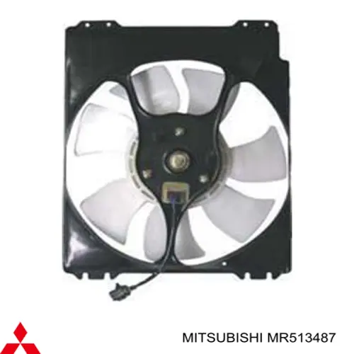Дифузор радіатора кондиціонера, в зборі з крильчаткою і двигуном Mitsubishi MR513487 ціна, від 71.25 USD