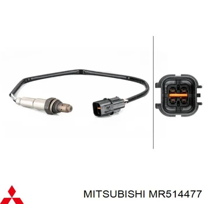 MR514477 Mitsubishi лямбда-зонд, датчик кисню до каталізатора, лівий