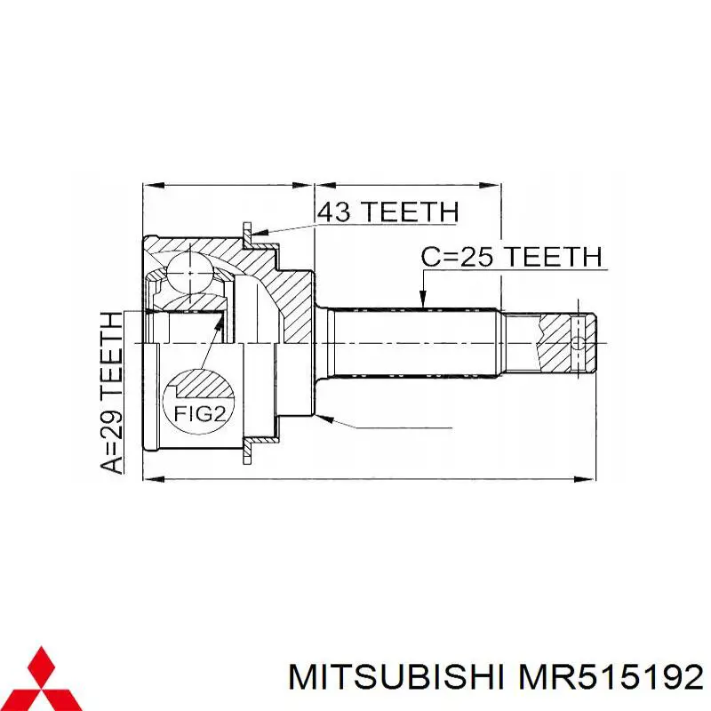 Піввісь передня, права GSP 205083 ціна, від 73.26 USD