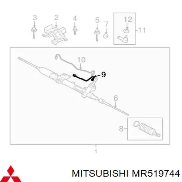 Трубка високого тиску ГПК на Mitsubishi Space Star  DG0