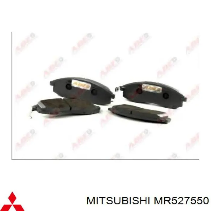 MR527550 Mitsubishi колодки гальмівні передні, дискові