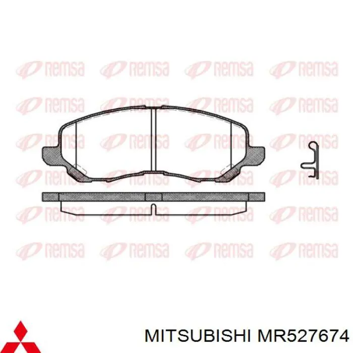 MR527674 Mitsubishi Передні гальмівні колодки