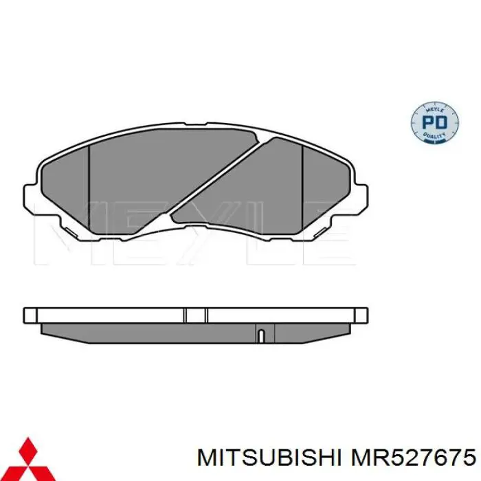 Гальмівні колодки Mitsubishi MR527675 ціна, від 24.15 USD