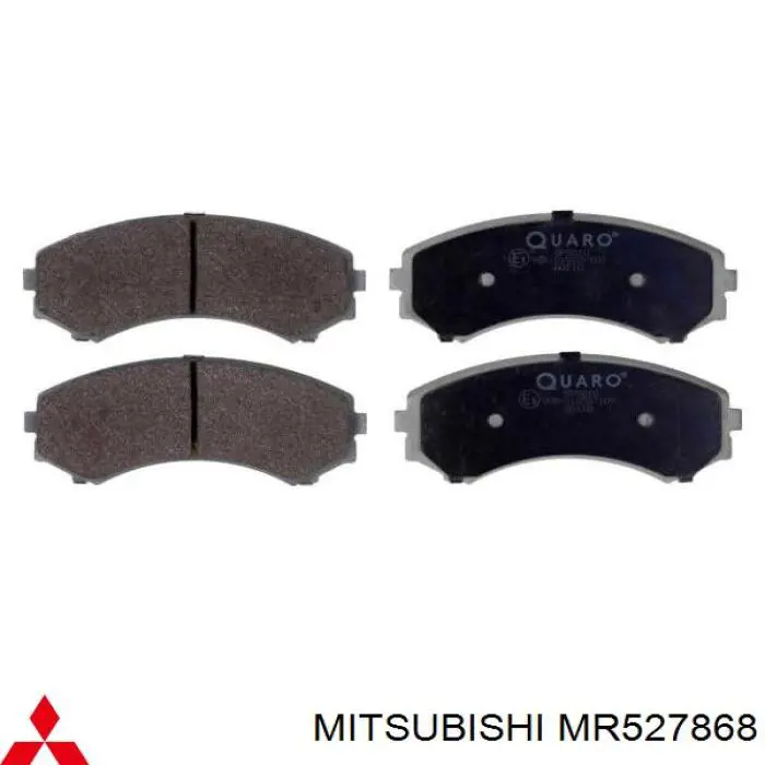 MR527868 Mitsubishi колодки гальмівні передні, дискові