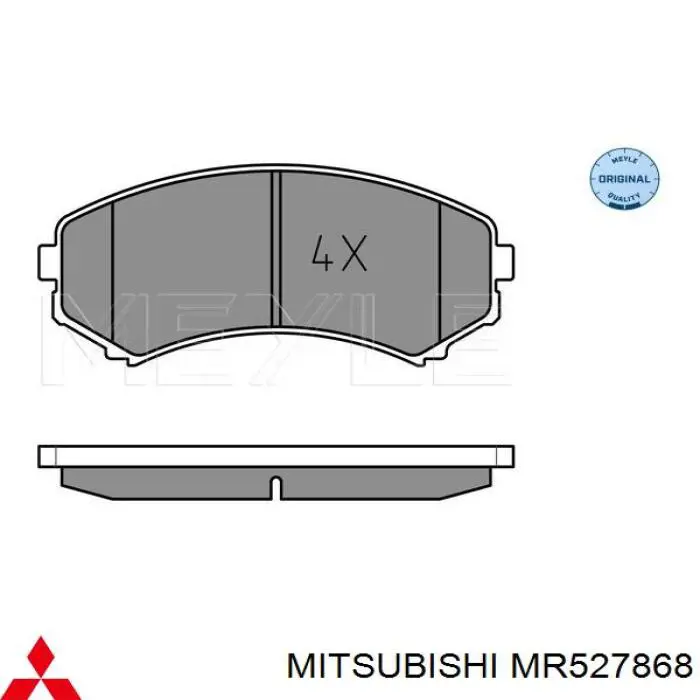 Гальмівні колодки Mitsubishi MR527868 ціна, від 18.89 USD