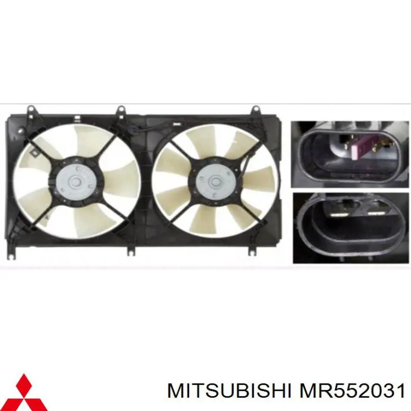 Купити MR552031 Mitsubishi Двигун вентилятора системи охолодження, лівий