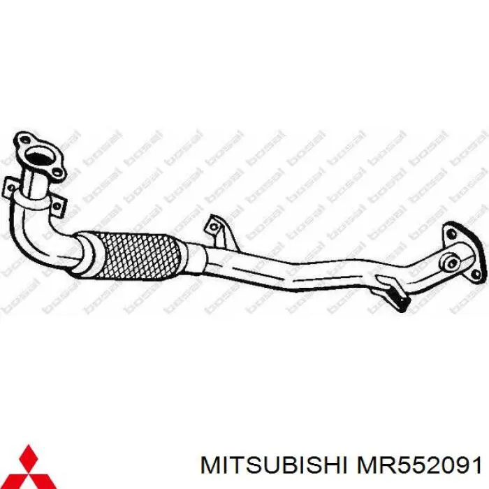 MR552091 Mitsubishi Труба приймальна (штани) глушника, передня