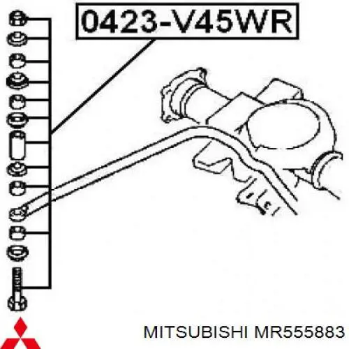 Стійка стабілізатора заднього SI543 Japan Parts