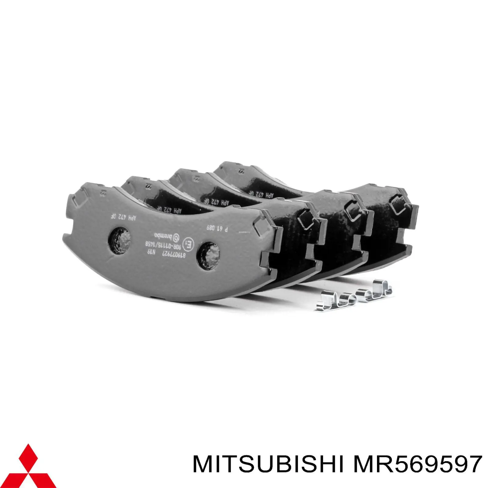 Гальмівні колодки Mitsubishi MR569597 ціна, від 22.35 USD