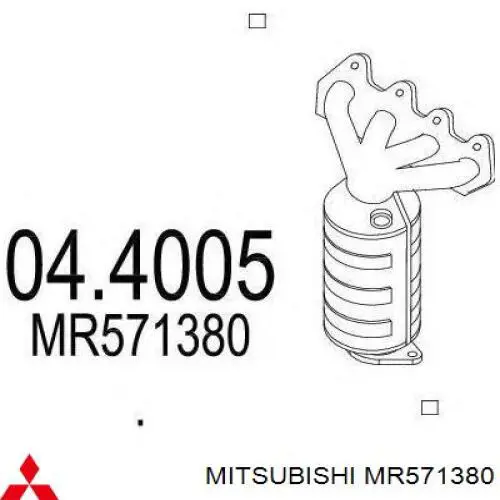 Купити MR571380 Mitsubishi Випускний колектор