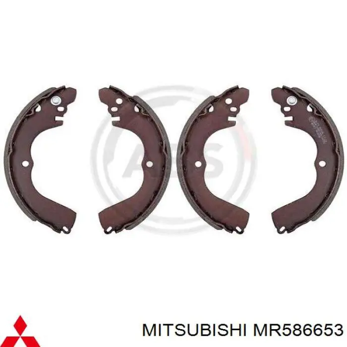 Купити MR586653 Mitsubishi Колодки гальмові задні, барабанні