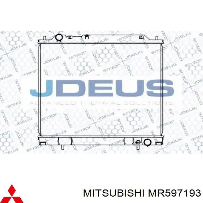 Радіатор основний Mitsubishi MR597193 ціна, від 92.23 USD