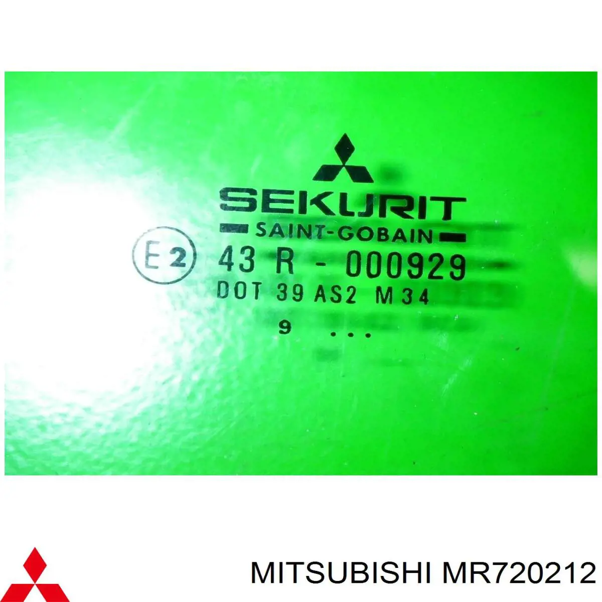 MR720212 Mitsubishi Скло передніх дверей, лівих